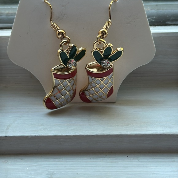 Christmas Tree and Christmas stocking Earrings lot🎄🎁 - Picture 3 of 5